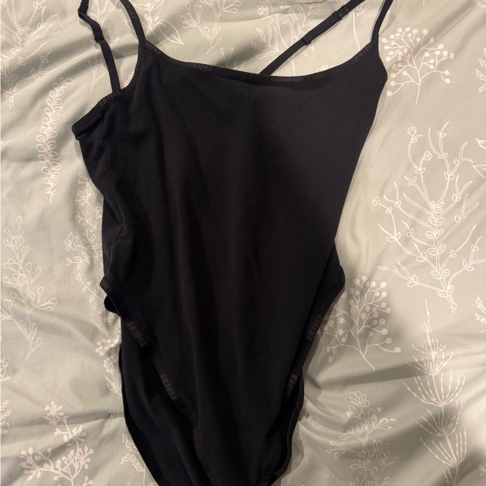 SKIMS Black Sleeveless Bodysuit